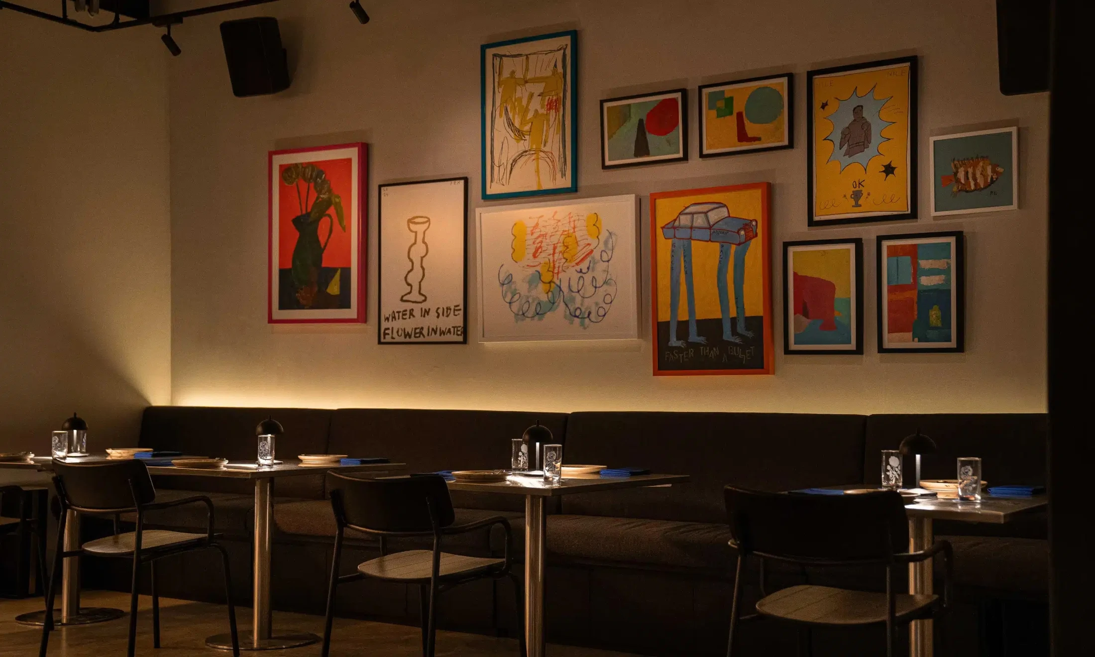 Art in the restaurant