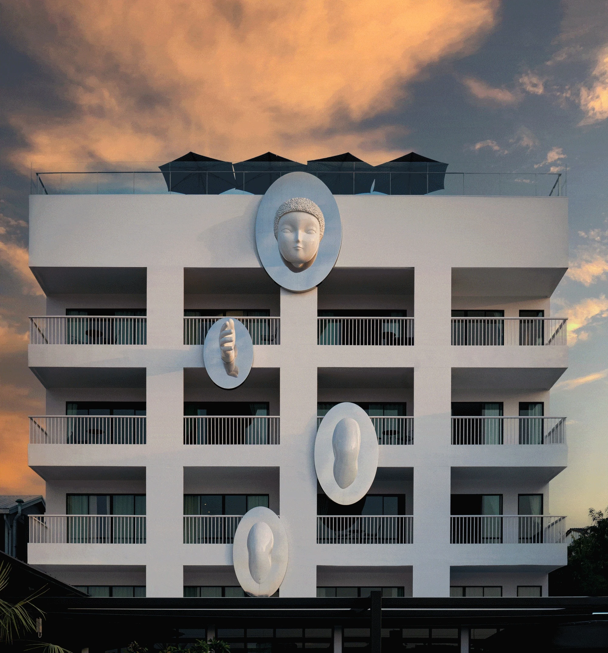 QURO building and artwork
